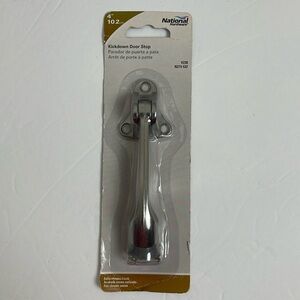 National Hardware 4" Kickdown Doorstop NEW / Satin Chrome Finish V238 N273-532